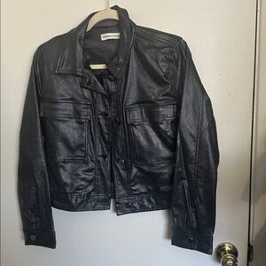 Rebecca Minkoff Shimmering Black denim style Jacket